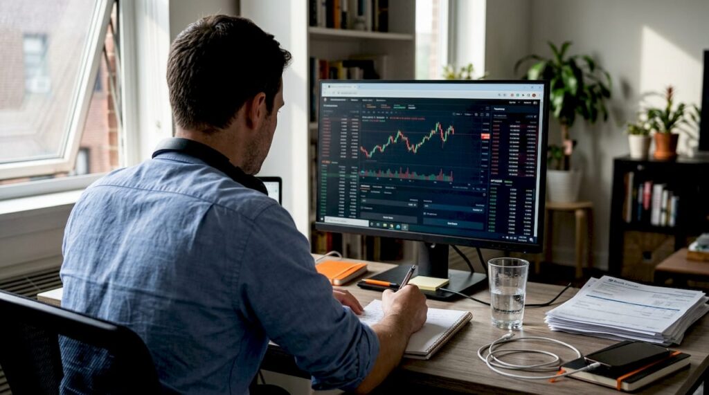 Trader tracking prop trading payout workspace