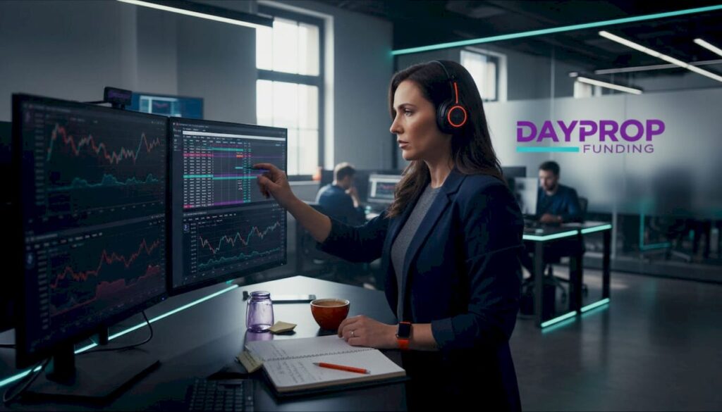 Trader analyzing charts across FX, indices, crypto